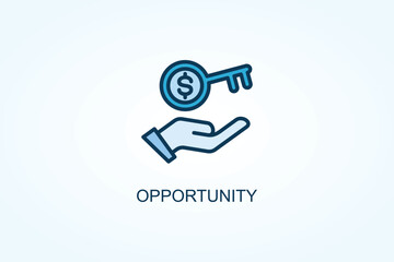 Opportunity vector  or logo sign symbol illustration