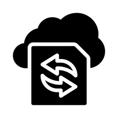 cloud glyph icon