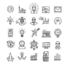 business icon, communication icon, strategy icon, leadership icon, management icon, marketing icon, teamwork icon, web icon, technology icon, finance icon, office icon, development icon, investment ic