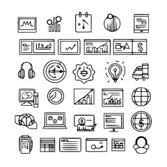 business icon, communication icon, strategy icon, leadership icon, management icon, marketing icon, teamwork icon, web icon, technology icon, finance icon, office icon, development icon, investment ic