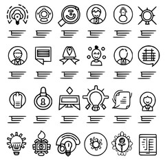 business icon, communication icon, strategy icon, leadership icon, management icon, marketing icon, teamwork icon, web icon, technology icon, finance icon, office icon, development icon, investment ic