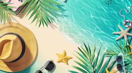 Summer Travel Vector Illustration