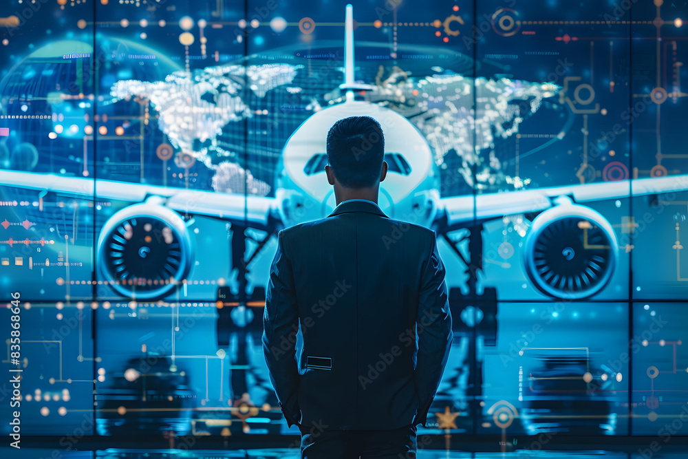 Poster ensuring data security and compliance in aviation software