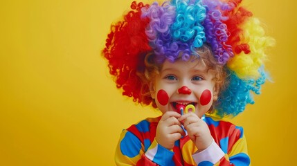 Fototapeta premium The cheerful child clown