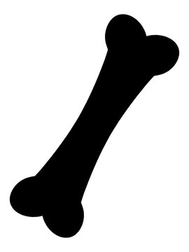 recommend clip art: シンプルな骨のシルエットイラスト素材