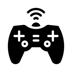 joystick glyph icon