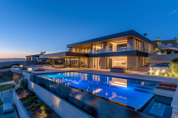 Fototapeta premium Capturing Modern Minimalist Architecture