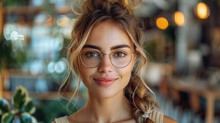 Obraz premium smart people with technologies to boost business success portrait of confident young female entrepreneur standing while holding a laptop in a modern business office .stock illustration