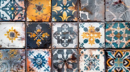 Multicolored Digital Wall Tile Decoration for Interior Home or Ceramic Wall Tile Design Diverse Wall Art Decor for Home Wallpaper Textile and Web Page Backgrounds
