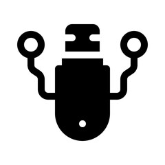 usb drive glyph icon