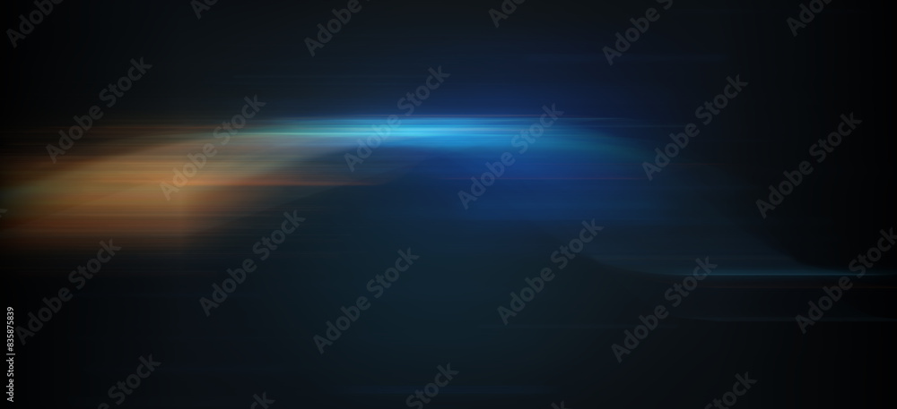 Canvas Prints abstract light trails on the dark background