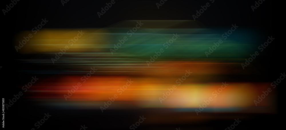 Canvas Prints abstract light trails on the dark background