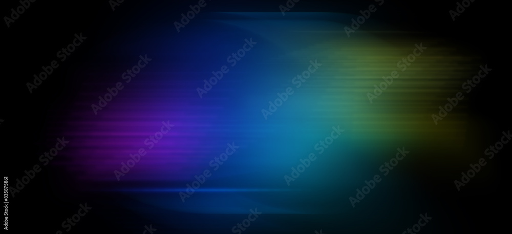 Canvas Prints abstract light trails on the dark background