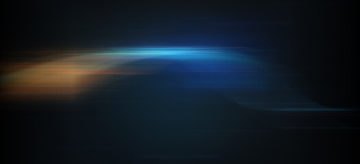 Abstract light trails on the dark background