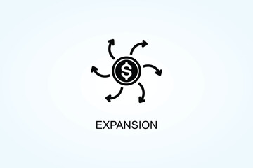 Expansion Vector  Or Logo Sign Symbol Illustration
