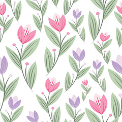 Abstract flower background vector design floral border frame