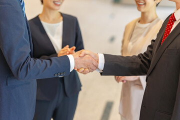 ビジネス・握手