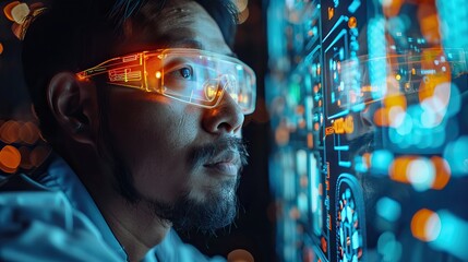 welding robotics and digital manufacturing operation manager engineer check and control automation robot arms machine in intelligent factory industrial .hight relustion