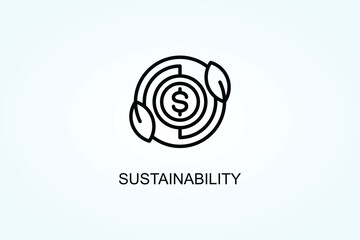 Sustainability Vector  Or Logo Sign Symbol Illustration