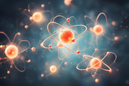 An image of a model of the invisible atom