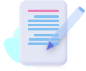 writing a document illustration. symbol for office and business theme