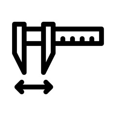 ruler line icon