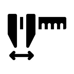 ruler glyph icon