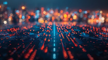 A global financial interface with stock market data and economic indicators