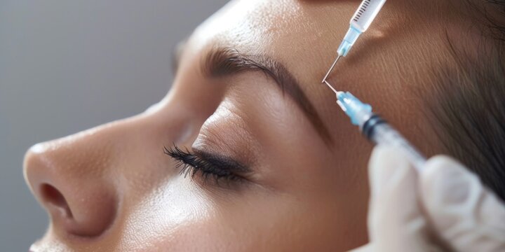 Confidence Boost - Beauty Enhancement, Facial Aesthetics, Hyaluronic Acid Injection, 4K Wallpaper. A beautiful woman with a radiant, youthful glow, showcasing the results of a hyaluronic acid injectio