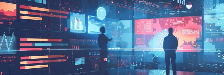 High-Tech Command Center Activity