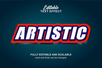 ARTISTIC EDITABLE TEXT EFFECT VECTOR FILE