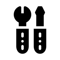 wrench glyph icon