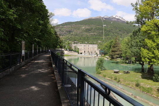 Le parc de la Schappe, parc public, ville de Brian&ccedil;on, d&eacute;partement des Hautes Alpes, France