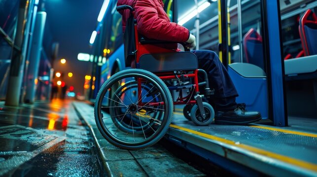 The wheelchair boarding bus - Powered by Adobe