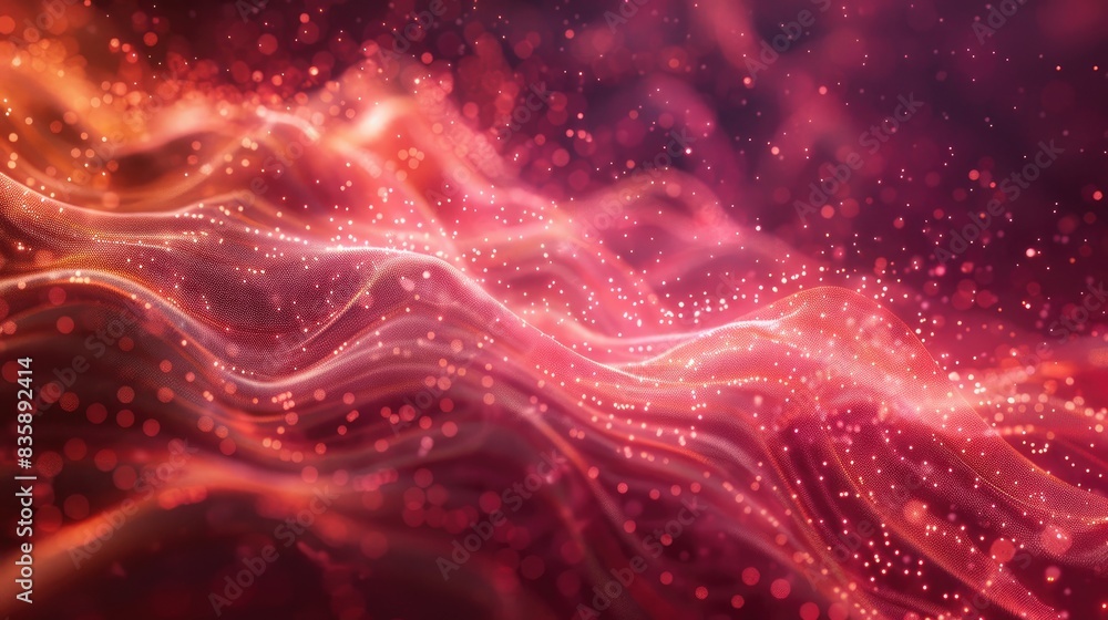 Poster particle wave motion background