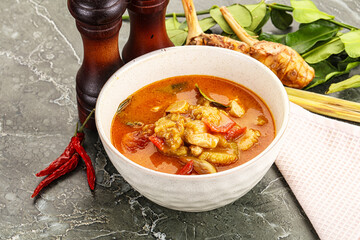 Thai traditional Tom Yum with chicken