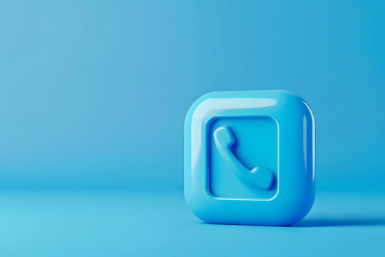 an inviting contact us icon in vibrant blue, offering easy communication. generative ai