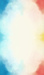 Obraz premium abstract watercolor background with clouds painting style