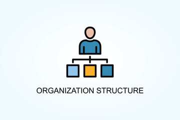 Organization Structure Vector  Or Logo Sign Symbol Illustration