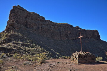 Cruz de Mogan over Mogan on Gran Canaria,Canary Islands,Spain,Europe
