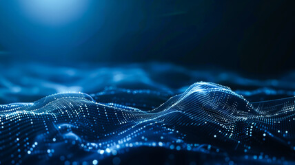 Digital background ideal for technology, plexus waves, big data waves, network concept