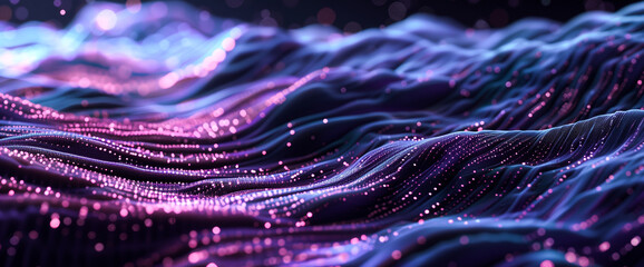 Digital background ideal for technology, plexus waves, big data waves, network concept