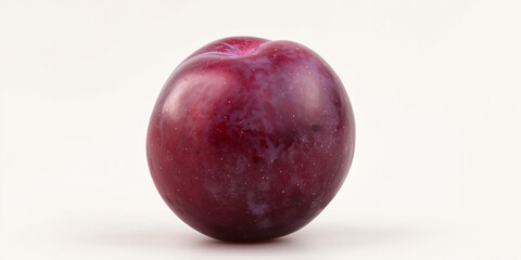 Obraz premium plum on a white back ground