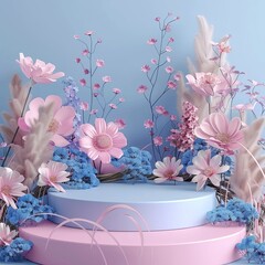 Elegant Cosmetic Display Podium for High-End Products