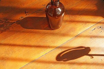 Loft style - Macro light brown wood planks surface backdrop texture Background