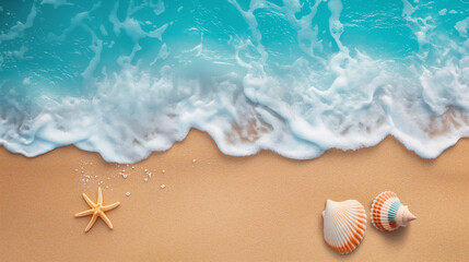 Abstract background light sea surf on the beach with sand