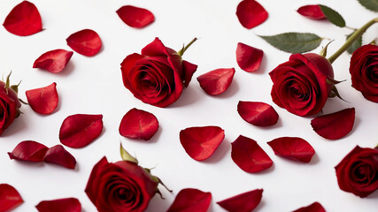 red rose flowers petals