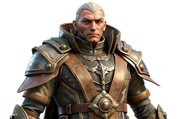3d Illustration Of Fantasy Game Villain character, 3D Villain Character, 3d Gaming Character, Fantasy Game Main Villain Character
