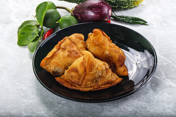 Indian cuisine - fries crispy samosa