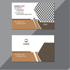 modern business card template, double sided modern business card